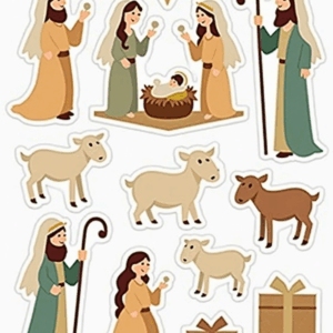 Indian Gods - Religious - Stickers Sheet v38